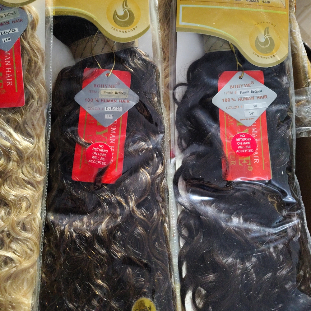 bohme Curly Human Hair Extensions - Black and Brown